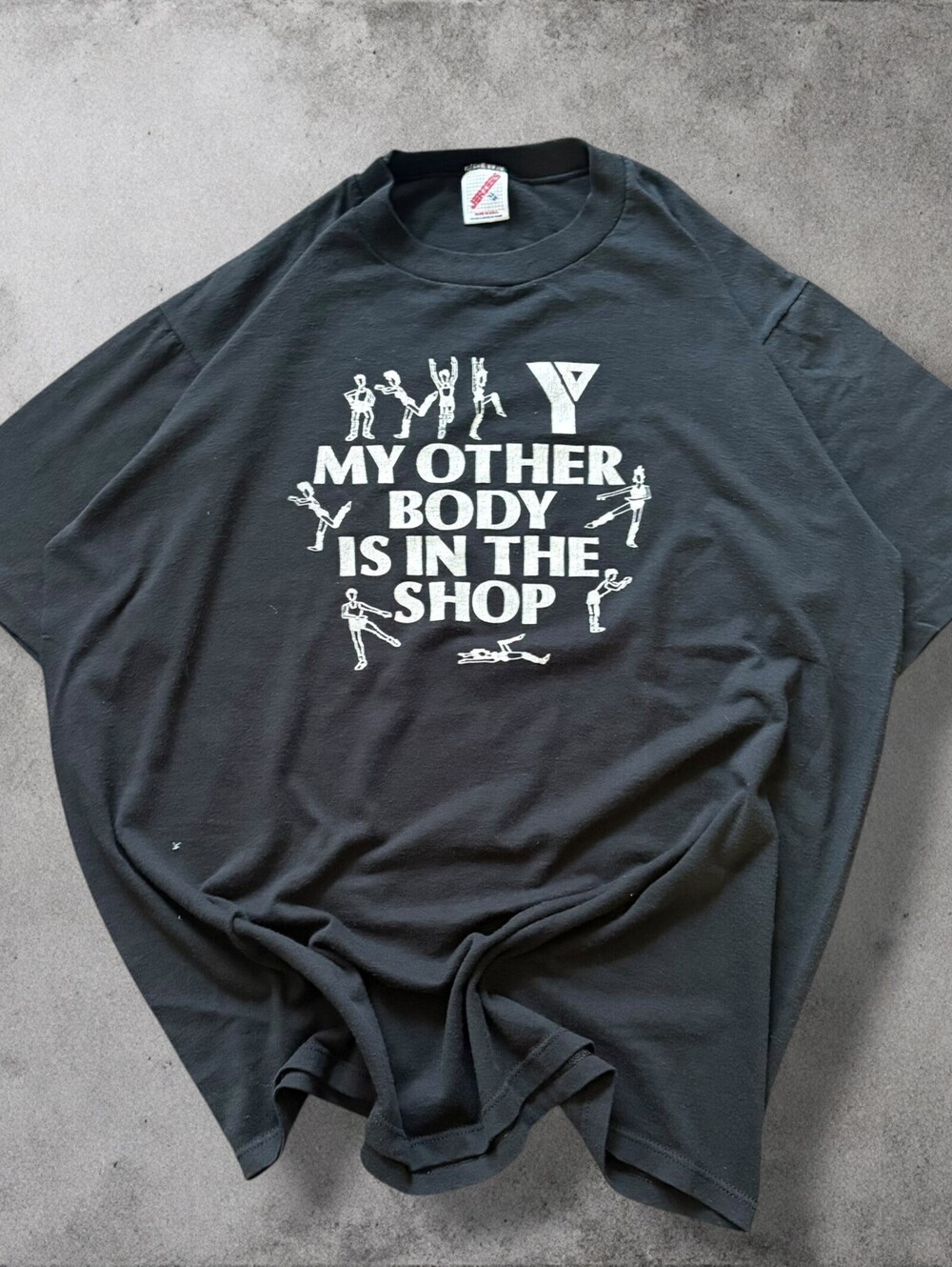 Vintage 90s YMCA Graphic T-Shirt Size XL Made in USA Personal Fitness Tee